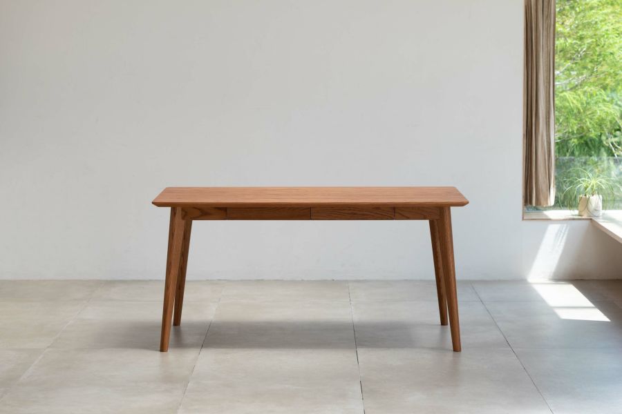 【SOLID TABLE】ウォールナット ダイニングテーブル　1500×850 Anita無垢材ダイニングテーブル 幅1500 ウォールナット